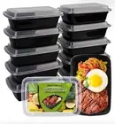 Meal Prep Containers Plastic With Lids - 10 Pack Reusable Easy To Use Seal & Go