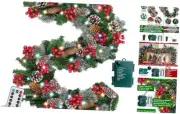 Remote Control&Timer&8 Modes 9 Ft by 10 Inch 50 LED Prelit Christmas Garland