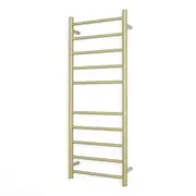 Radiant Heated Round Towel Rail Right 430x1100mm Light Gold Lg-Rtr430Right
