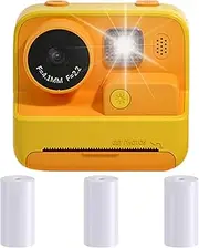 Print Digital Camera for Kids,1080P Video Recording,12MP Original Photo Shooting,1080P Rechargeable Kids Camera with 2.0-inch IPS Screen, Thermal Printing Video Camera