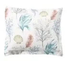 NEW Pottery Barn 2 PC SET Del Mar Percale Coastal Shams Corals Sham STANDARD