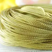 100 yards 1mm Gold Metallic Thread String Cord DIY Jewelry Beading Craft