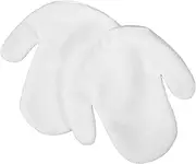 NOLITOY 1pair Reusable Makeup Remover Mitts Comfortable Exfoliating Gloves for Deep Cleansing and Facial Care Face Scrubber for Eye Makeup Removal and Daily Skin Routine