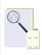 Security Paper, Blue/Canary 21lb 2-Part Carbonless, 11"x 17"-2500 Shts/1250 SETS