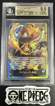 BGS 9.5 One Piece ST13-002 L Portgas.D.Ace - English -The Three Brothers-Graded