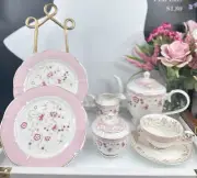 Grace Teaware Pastel Pink Set of 7 dinnerware and teaware