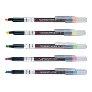 【Pentel 飛龍】螢光筆 1.0-3.5mm 20打 /組 S512(橘、黃、綠、粉、藍)