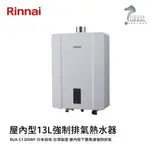 林內 RINNAI 屋內型 13L 強制排氣 熱水器 RUA-C1300WF 中彰投含基本安裝