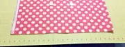 LG Polka Dots White on Magenta By The Yard 36 inches X 44 inches-Cotton Fabric