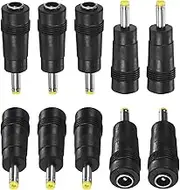 uxcell 10-Pack DC Plug Connectors 5.5x2.1mm Female to 4.0x1.7mm Male Pure Copper Barrel Plug Adapter for Laptops/Trail Cameras DC Power Connectors Jack