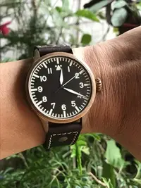 在飛比找Yahoo!奇摩拍賣優惠-ARCHIMEDE 42H Bronze Pilot Wat