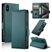 Wallet Case for IPhone X/Iphone XS,Slim Protective Shockproof Case With Card Holder,Premium PU Leather Kickstand-Green