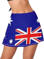 [GAIGEO] Vintage Flags Patchwork Women Swim Bottoms, Women's Bathing Suit Skirt, Lightweight, Quick Drying Beachwear, XS
