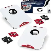 Wild Sports NCAA Pro Football All-Weather Cornhole Set - Travel Bean Bag Toss Set Includes 8 Bean Bags