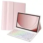 Backlit Keyboard Case for Samsung Galaxy Tab A9 Plus 11 Inch 2023 Model Pink