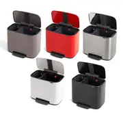 Brabantia Bo Pedal Bin 11+23L - Matt Black