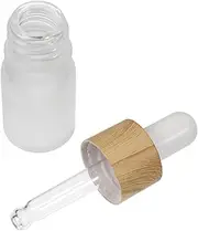 ERINGOGO 10Pcs Frosted Glass Essential Oil Dropper Bottles UV Protection Travel Friendly Cosmetic Packing for Oils Liquids Lotions
