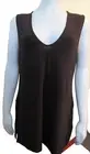 ESCADA SPORT brown stretchy tunic top sleeveless V-neck side slits M NWT $195