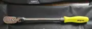 Snap-on Tools NEW FHLFD80AHV 3/8"dr HI-VIZ YELLOW Hard Handle Flex-Head Ratchet