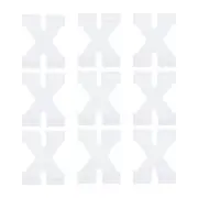 Letters x Patches White Iron-On Letters Patch for Clothing Repair 9 Pcs