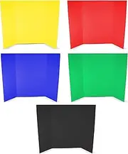 Flipside Products 36” x 48” Foam Project Boards for Presentations, Science Fair, School Projects, Event Displays and Trifold Picture Board - Assorted Colors - 10 Pack