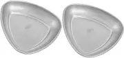 YOSADIER Retro Style 2-Pack Coffee Bean Tray Stainless Steel Single Dosing Tray for Bar Espresso Machine