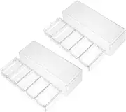 CORHAD 2pcs Poker Chips Tray Cover Organize Poker Chips Efficiently and Storage Rack Compartments for and Parties