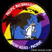 USAF PACIFIC AIR FORCES -PACIFIC RECONNAISSANCE OPERATIONS A2/A3- ORIGINAL PATCH