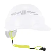 Coiled Lanyard with Clamp End, No Snag Design, Easily Attaches to Hard Hat,