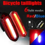 Luces de LED para bicicletas USB recargable impermeable Luz Trasera 6 Modos