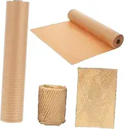 KICHOUSE 1 Roll Honeycomb Cushion Wrap Paper for Packing Flexible Design Sturdy and Strong Protection Easy to Use for Safe Shipping Paper