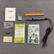 Wood Burning Kit, Pyrography Pen Soldering Iron Wood Tool and Creative, NIB