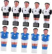 10pcs Football Table Puppet Player Accessories Foosball Player Replacement Football Machine Soccer Table Figurine Foosball Man Soccer Replacements Mini Games Board Game Resin