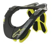 ALPINESTARS BIONIC NECK SUPPORT BNS BRACE BLACK YELLOW FLUO MOTOCROSS ADULT BMX