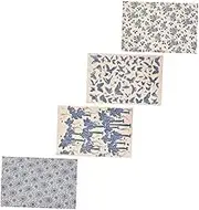 Sheets Blue White Pottery Decal Paper Decorative Transfer Decals for DIY Crafts