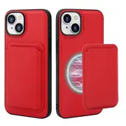 ZUSLAB iPhone 14 Plus Case, Magnetic Detachable Card Holder Wallet Shockproof Heavy Duty Protective Cover for Apple (2022) - Red