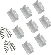 2 Sets of ZONADA Solar Panel Z Type Fixing Mounting Brackets Kit with Mounting Accessories Aluminum Alloy for Motorhome Caravans Yacht Sheds Home Roof Installaions
