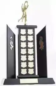 Perpetual Trophy Any Sport 490mm (14Plates) Timber Veneered