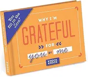 Knock Knock Why I'm Grateful for You Fill in The Love Book Fill-in-The-Blank Gift Journal, 4.5 x 3.25-inches