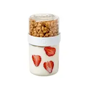 iDesign Fresh Stack N Snack Double Sided Pantry Food Container Clear Medium
