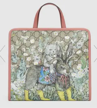 GUCCI 605614 日本藝術家樋口裕子聯名 Children's Yuko Higuchi tote bag