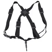 Soprano Tenor Saxophone Strap ，Adjustable Shoulder Straps - Black