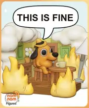 Chibi This is Fine Meme Unpainted | Unassembled 3D printed Resin Model Kit