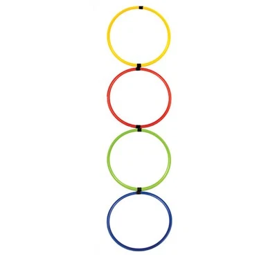 Champion Sports Hoop Agility Ladder - 18'' - Red, yellow, green and royal blue