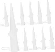 HOMOBABE 10pcs Flexible Nozzle Caulk Accessories with Rotating Tip Professional Glue Tool for Precise Application Kitchens Bathrooms and Tight Spaces