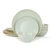 Jupiter Dinnerware Set, Plates and Bowls Sets for 4, 12 Pieces Dishes Set,