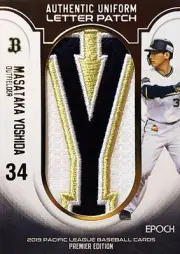EPOCH Masataka Yoshida (ORIX) Initial Y Letter Patch Card 1 7