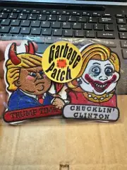 Garbage Pail Kids Trump Time Donald Trump Embroidered Patch HILLARY CLINTON