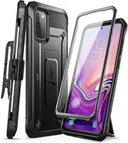 [SUPCASE] for Samsung Galaxy S20 FE 5G Case with Screen Protector (Unicorn Beetle Pro), [Built-in Stand & Belt-Clip] Heavy Duty Full-Body Rugged Protective Phone Case for Samsung S20 FE 5G, Black