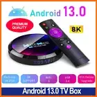 4G+64G H96 MAX Smart Android 13.0 TV Box Quad Core 8K HD Stream Player 2024